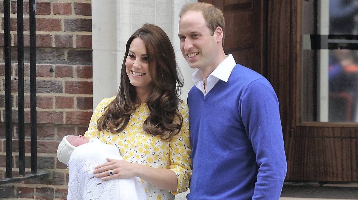 Prins William, hertuginde Catherine og prinsesse Charlotte