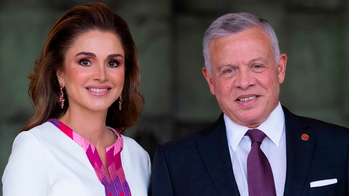 Dronning Rania og kong Abdullah. 