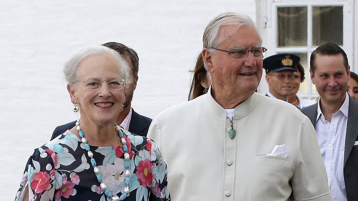 Dronning Margrethe og prins Henrik på Gråsten Slot 