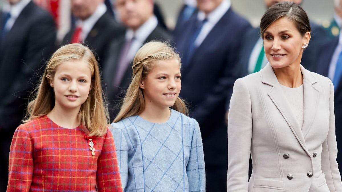 Prinsesse Leonor og prinsesse Sofia af Spanien.