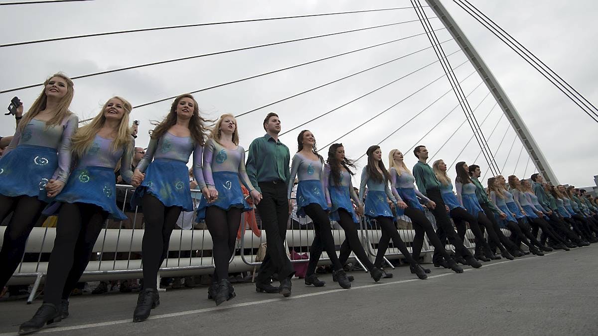 Riverdancere i Irland i 2013.
