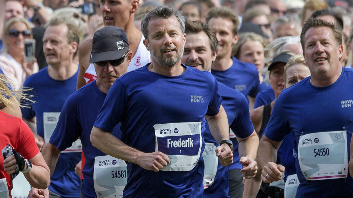 Kronprins Frederik under Royal Run 2018.