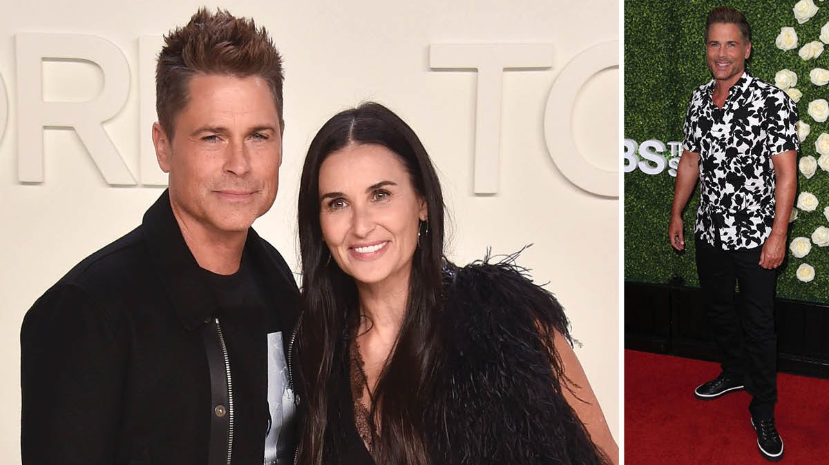 Rob Lowe med kollegaen Demi Moore i februar 2020. Rob Lowe på den røde løber i 2017.