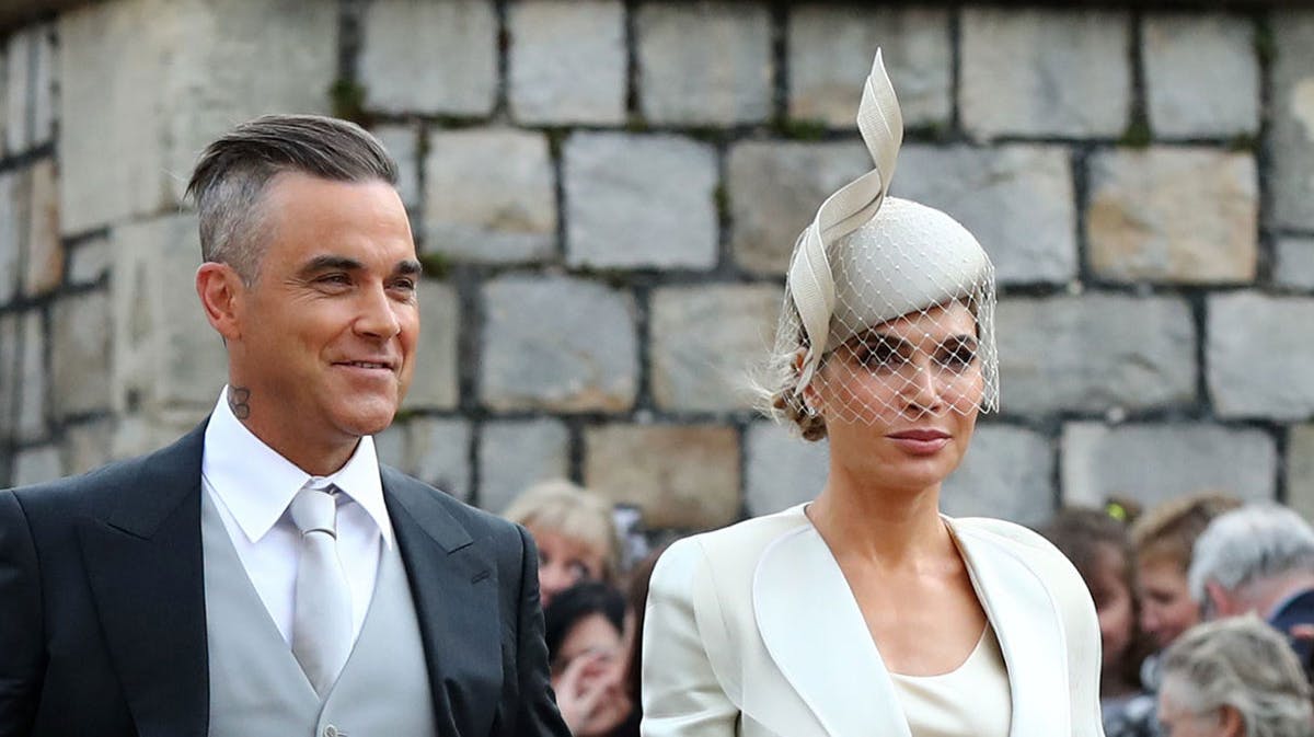 Robbie Williams og Ayda Field.