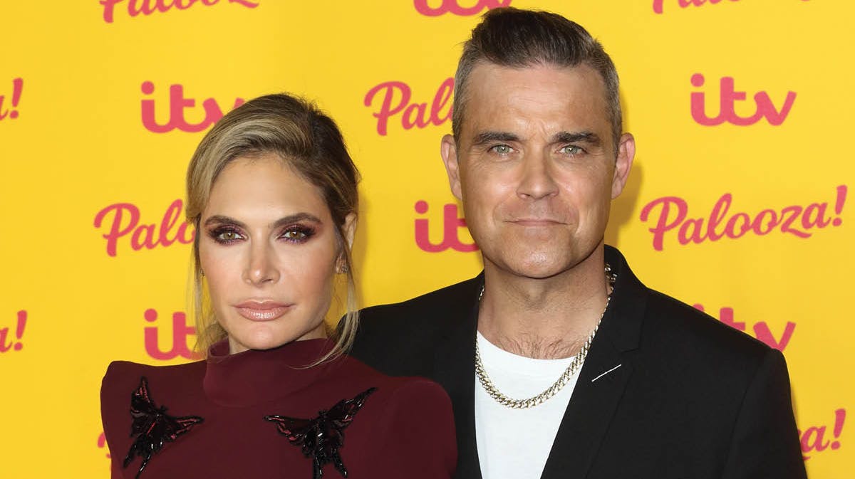 Ayda Field og Robbie Williams. 