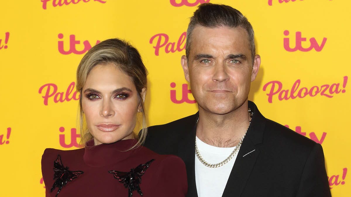 Ayda Field og Robbie Williams. 