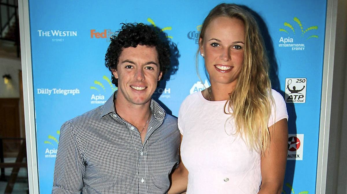 Rory McIlroy og Caroline Wozniacki.