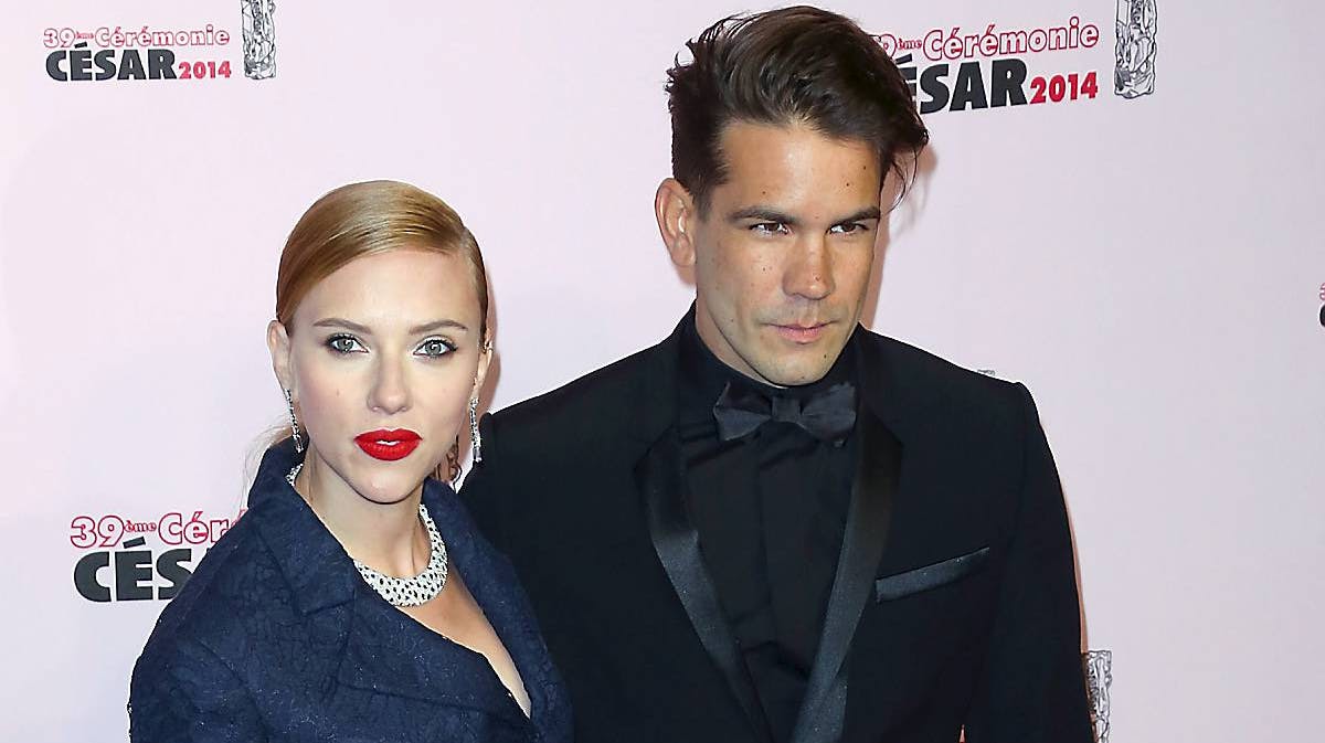 Scarlett Johansson og Romain Dauriac.