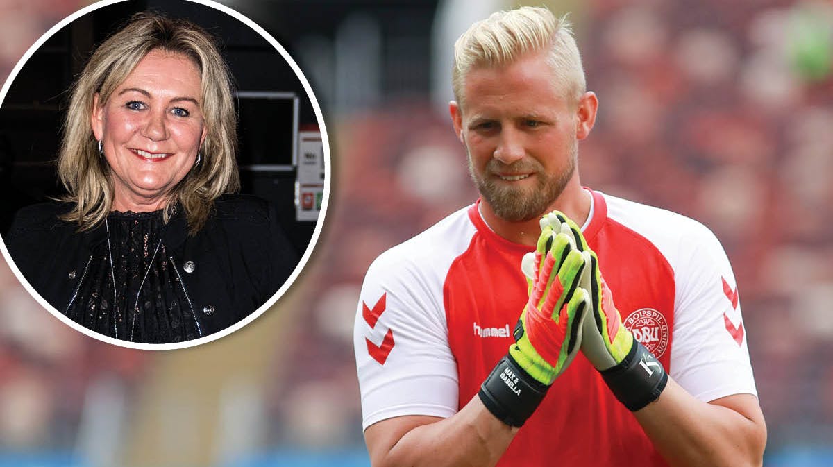 Bente Schmeichel og Kasper Schmeichel