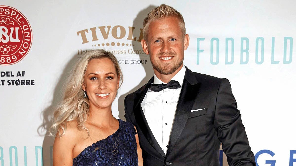 Stine og Kasper Schmeichel.