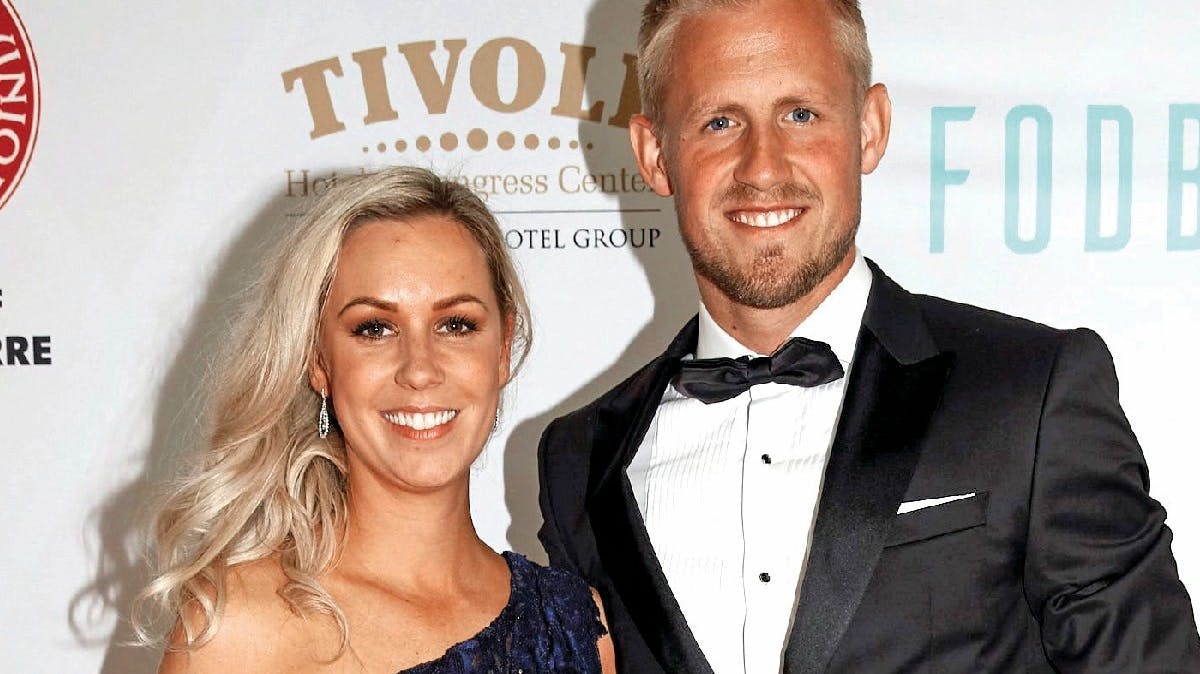 Stine og Kasper Schmeichel