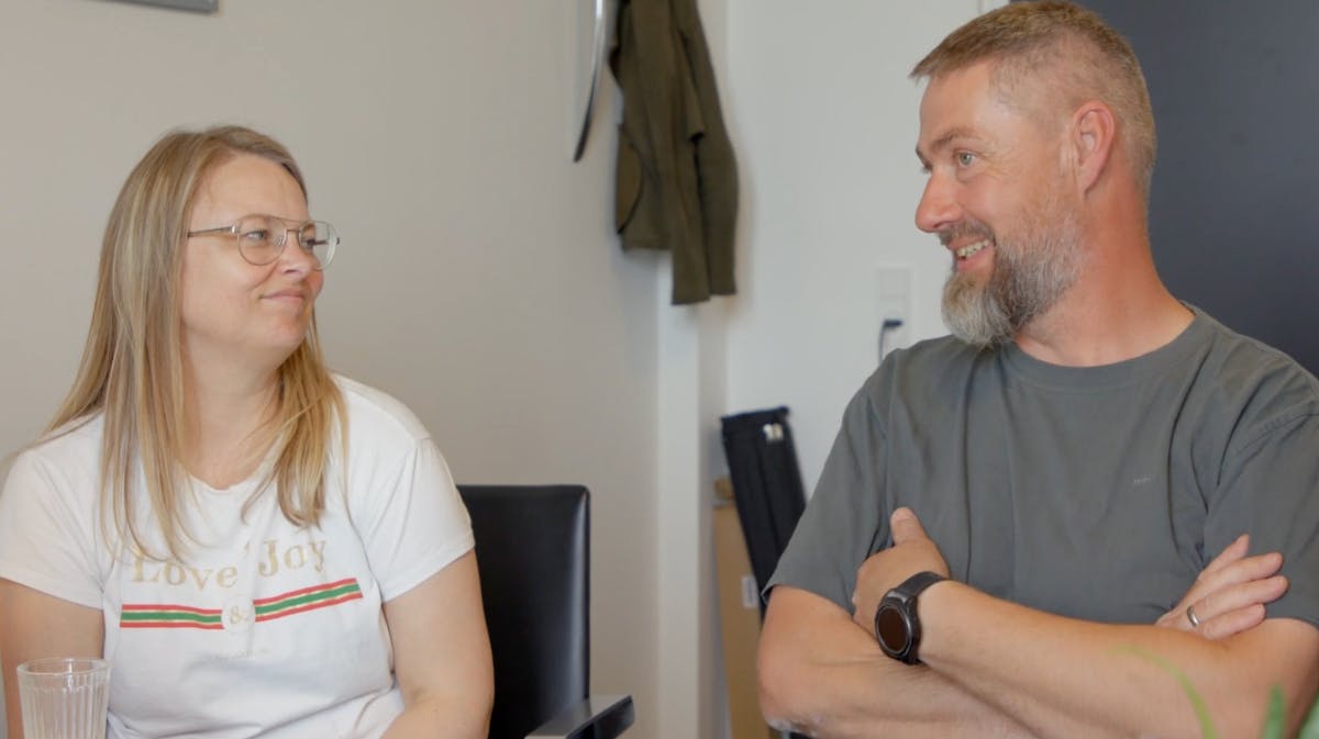 Maria og Søren i "Fede Forhold"