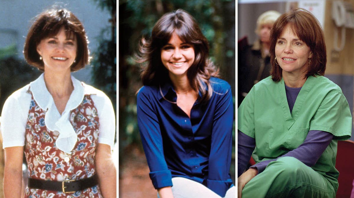 Sally Field. Fra "Mrs. Doubtfire", "Det vilde ræs" og "Skadestuen." 
