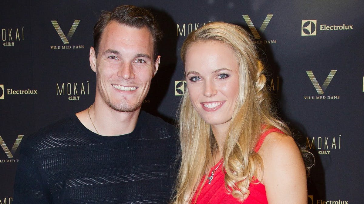 Patrik og Caroline Wozniacki.