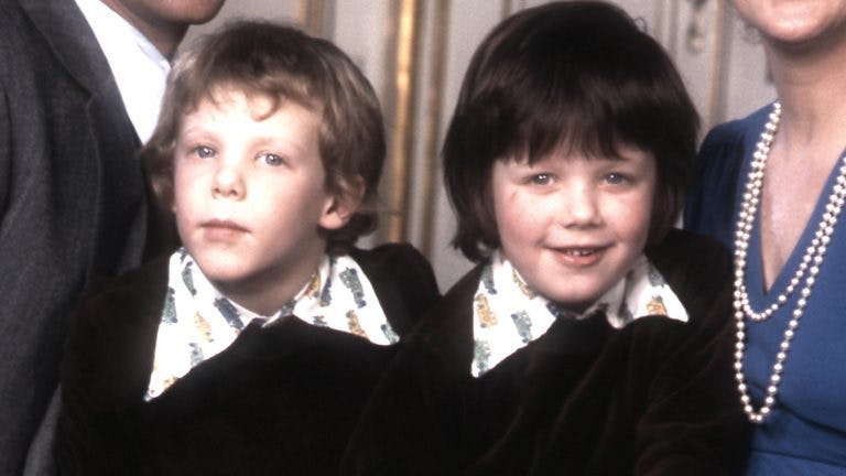 Prins Joachim og kronprins Frederik som drenge