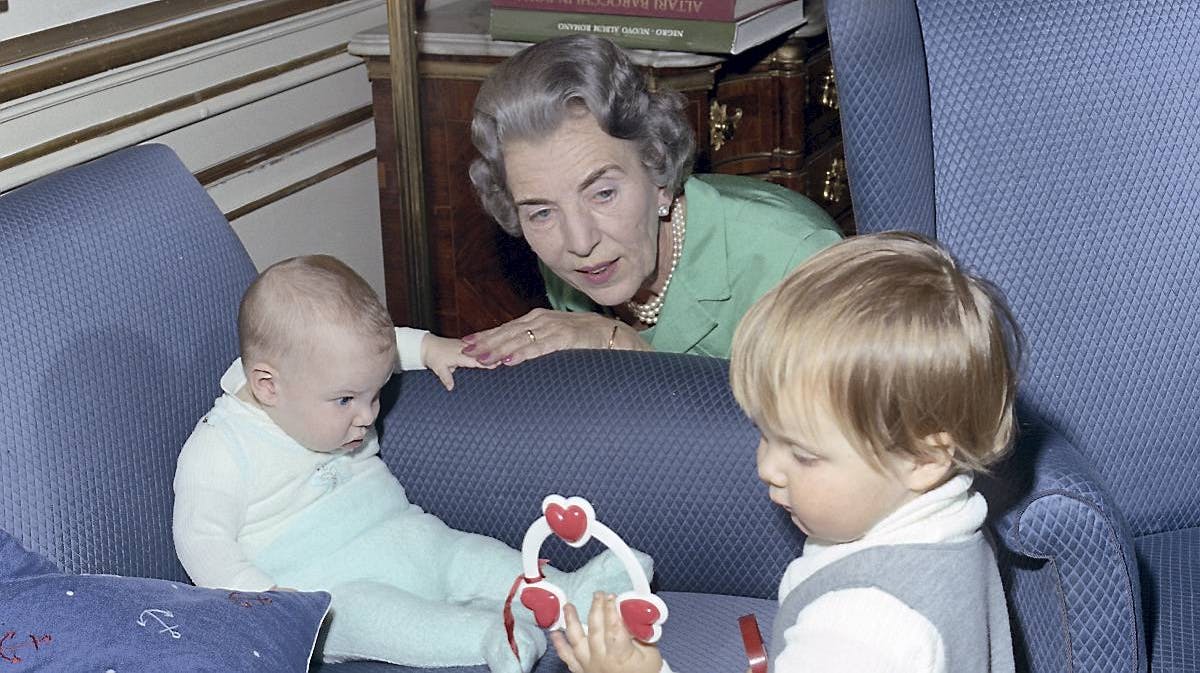 Dronning Ingrid, prins Joachim, kronprins Frederik