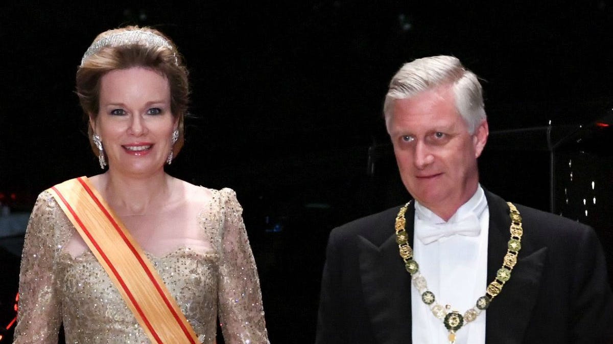 Dronning Mathilde og kong Philippe. 