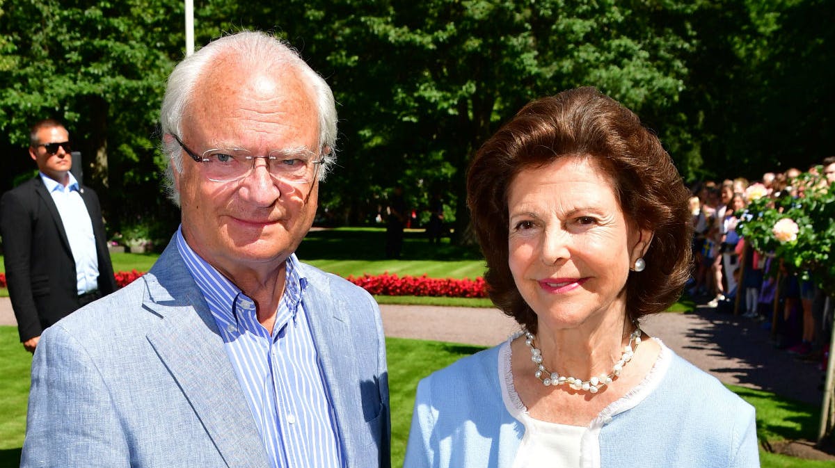 Kong Carl Gustaf og dronning Silvia.&nbsp;