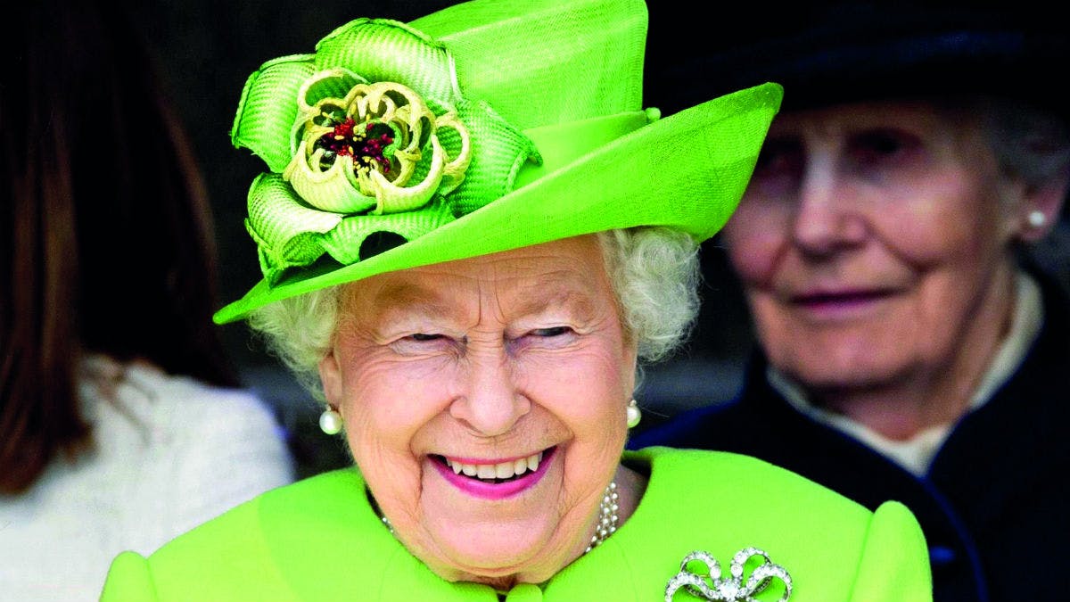 Dronning Elizabeth.