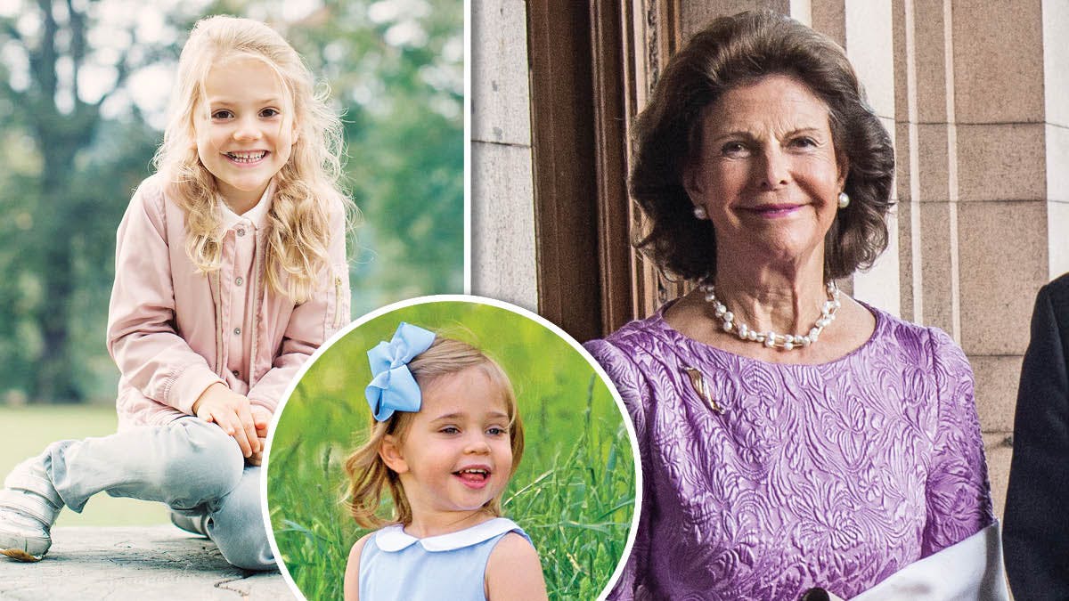 Dronning Silvia, prinsesse Estelle, prinsesse Leonore