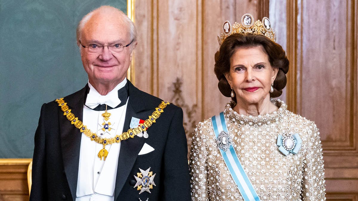 Kong Carl Gustaf og dronning Silvia. 