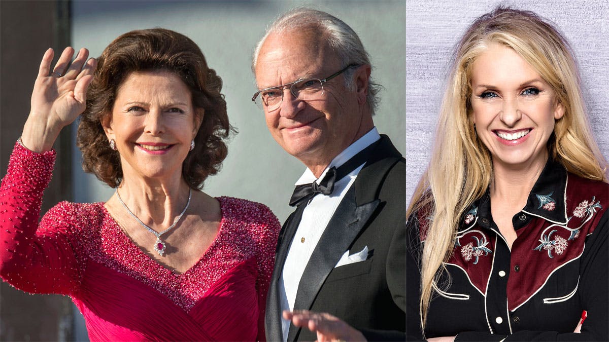 Sanne Salomonsen, dronning Silvia, kong Carl Gustaf