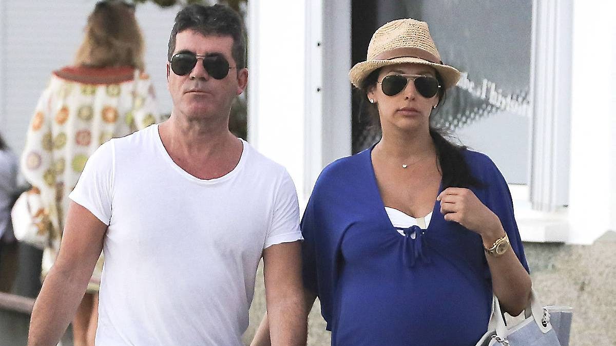 Simon Cowell og Lauren Silverman.