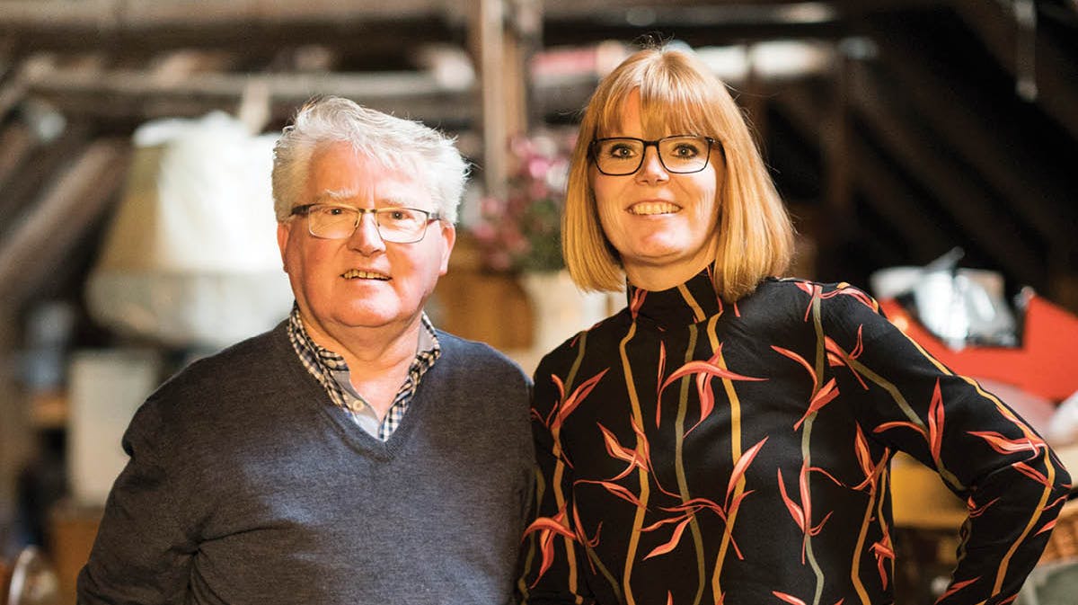 Frede Rasmussen og Rikke Fog fra Skattejægerne