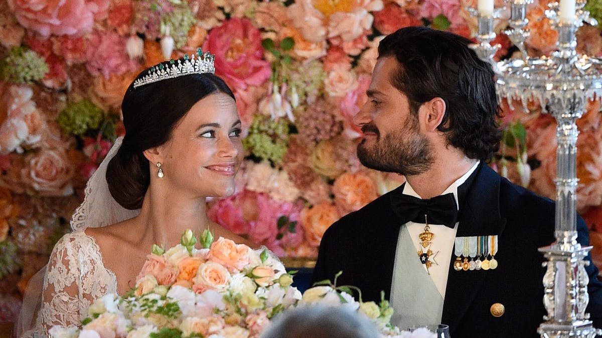 Prins Carl Philip høstede stående bifald for sin kærlige tale til sin prinsesse Sofia.