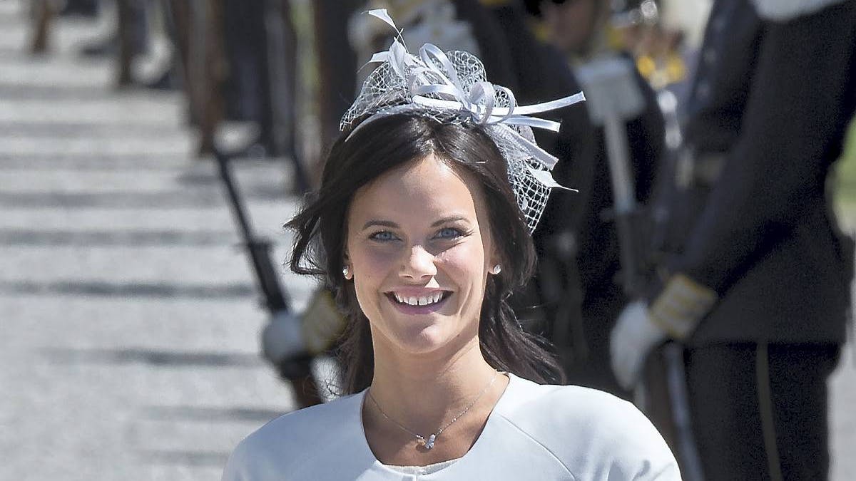 Prinsesse Sofia til prinsesse Leonores dåb i 2014