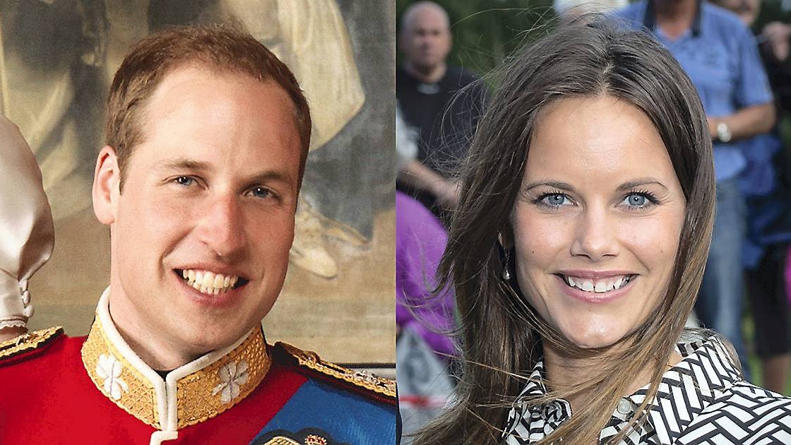 Britiske prins William og svenske prinsesse Sofia