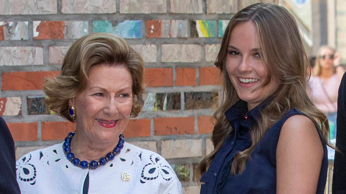 Dronning Sonja og prinsesse Ingrid Alexandra.&nbsp;