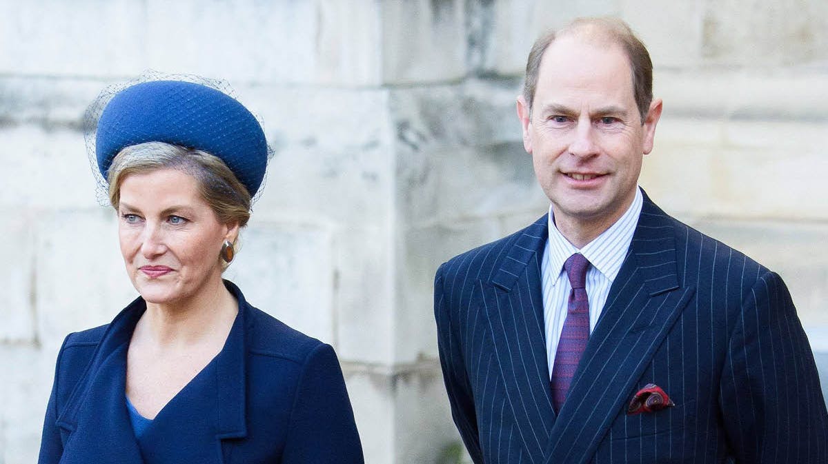 Grevinde Sophie og prins Edward. Arkivfoto. 