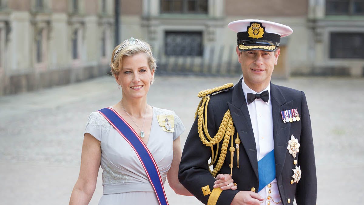 Grevinde Sophie af Wessex og prins Edward i Stockholm 2015.