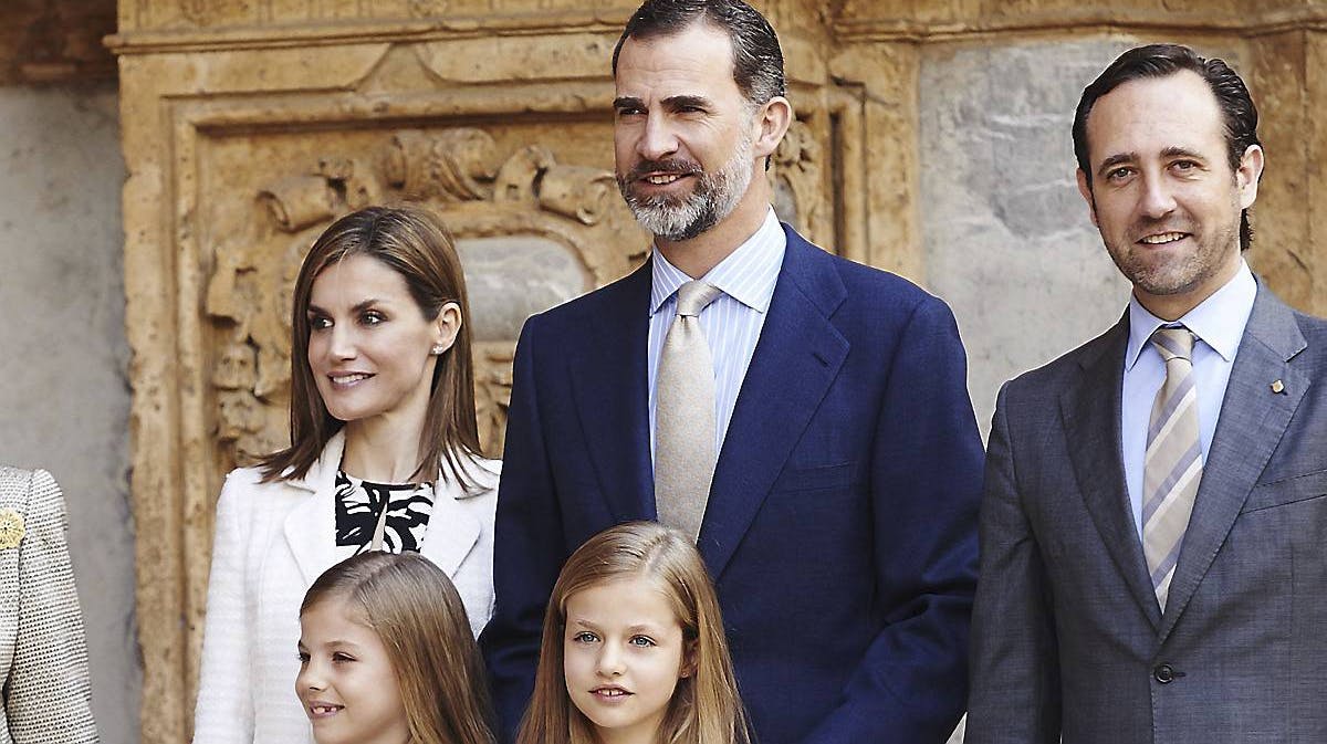 Kong Felipe, dronning Letizia, prinsesse Sofia, prinsesse Leonor