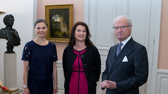 Kong Carl Gustaf og kronprinsesse Victoria