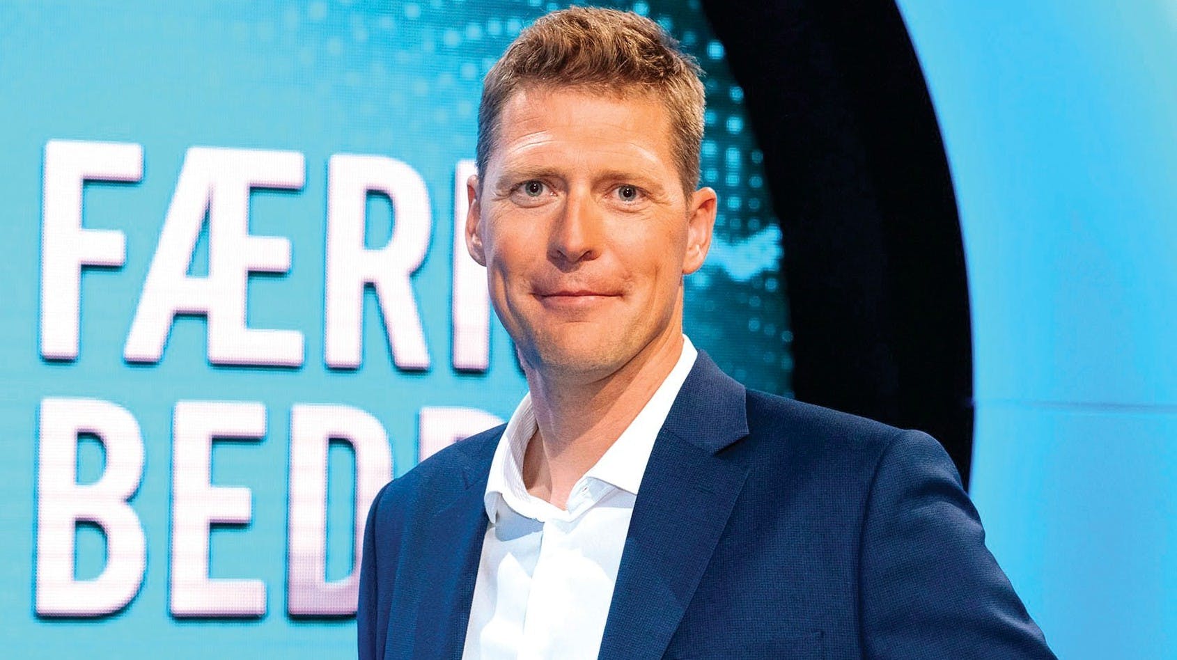 Steen Langeberg som vært på "Jo færre jo bedre"