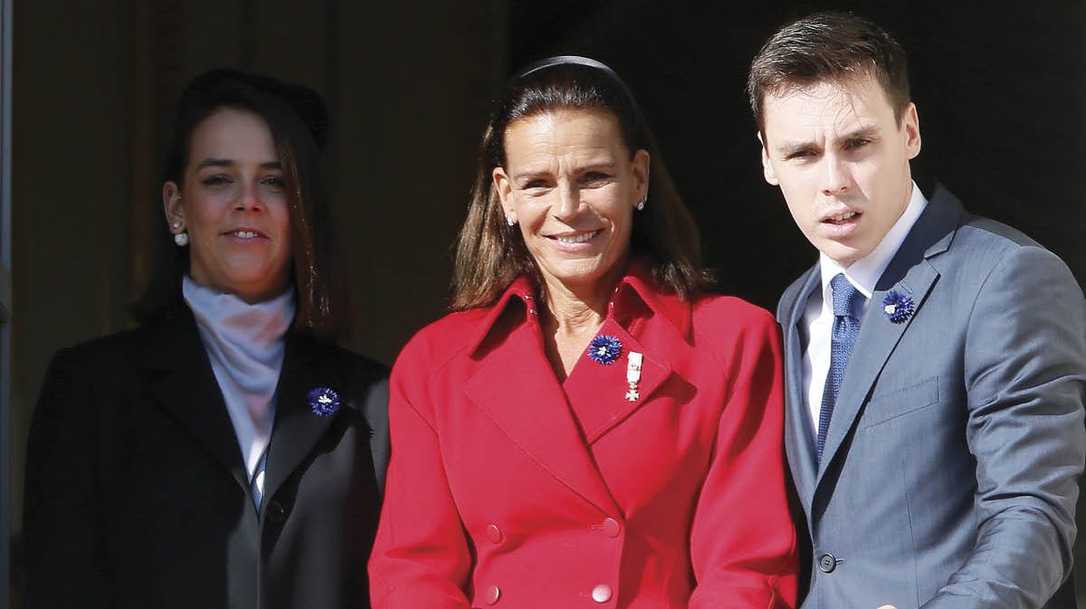 Prinsesse Stephanie med sin søn Louis og datteren Pauline Ducruet