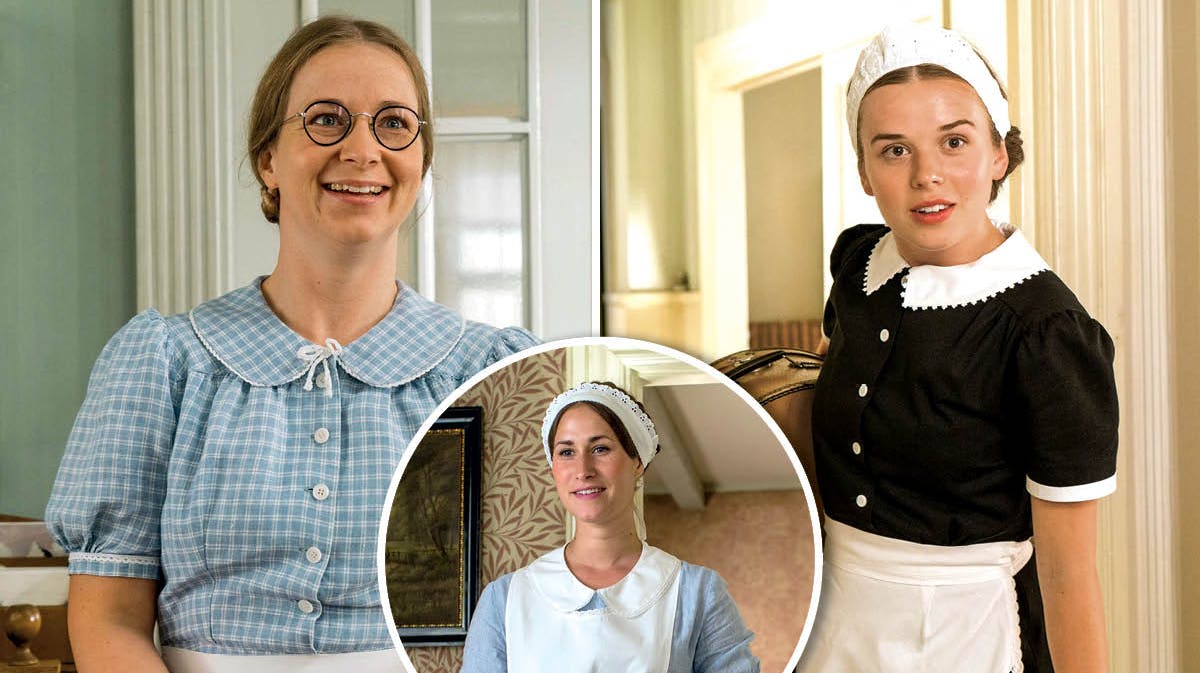 Stuepigerne Edith, Fie og Nana fra "Badehotellet".