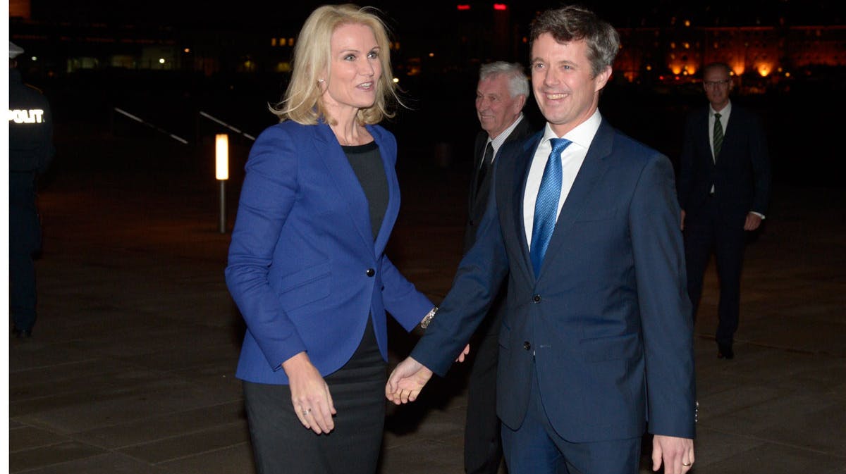 Statsminister Helle Thorning-Schmidt (S) og kronprins Frederik.