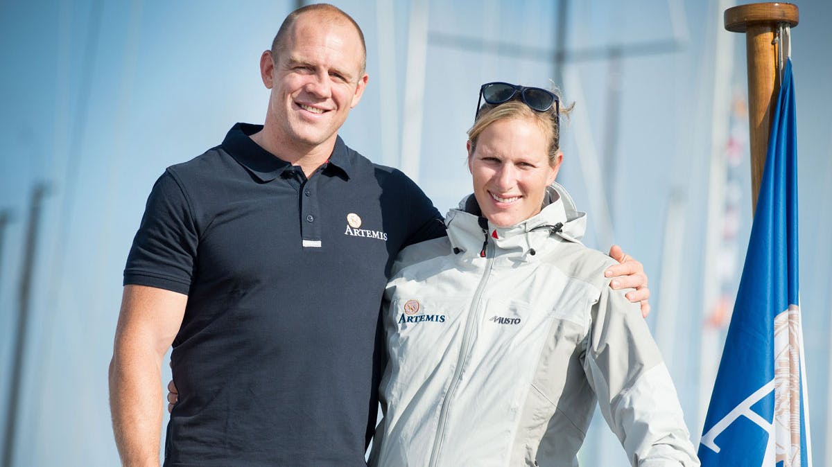 Mike Tindall og Zara Phillips.