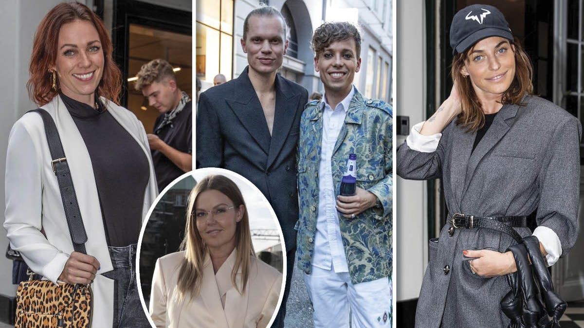 Kendte til Søren Le Schmidts modeshow i København.