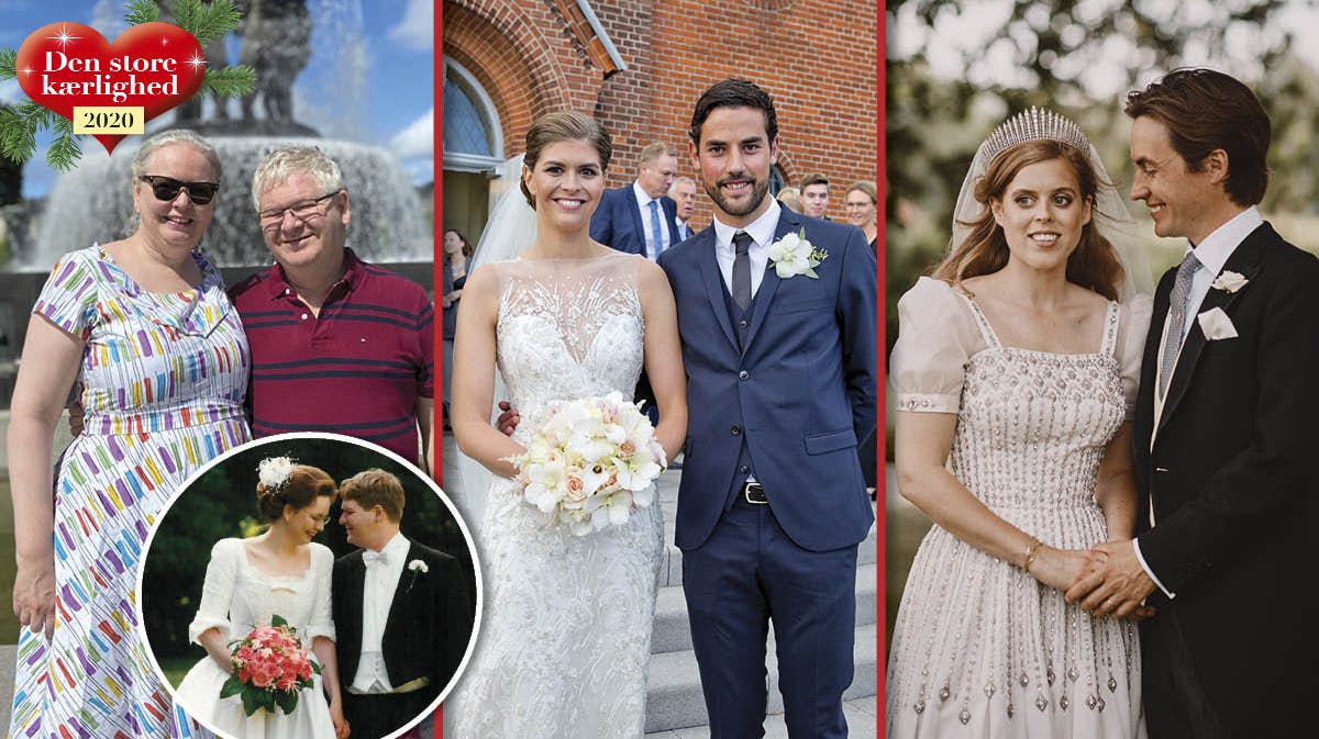 Lars og Theresia fra "Årgang 0", Lotte Friis og Christoffer Schnack Ringø samt prinsesse Beatrice og Edoardo Mapelli Mozzi. 