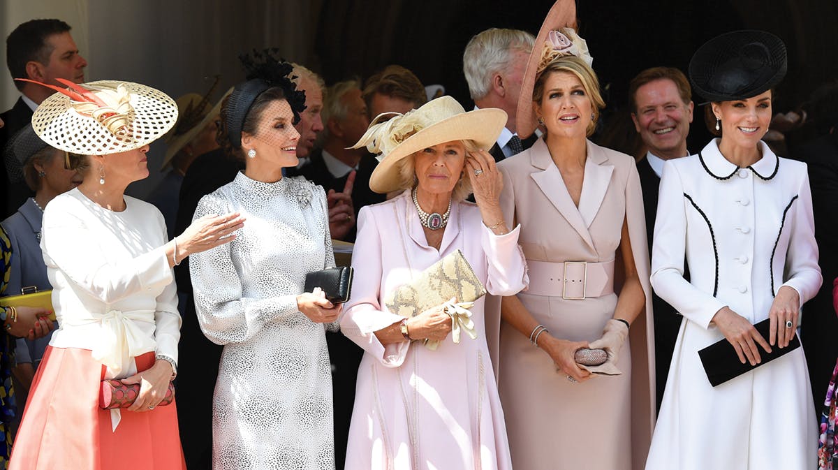 Grevinde Sophie af Wessex, dronning Letizia, hertuginde Camilla, dronning Maxima, hertuginde Catherine