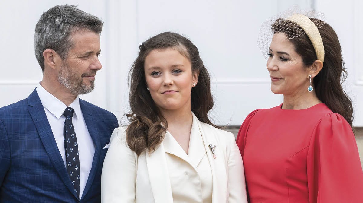 Kronprinsparret og prinsesse Isabella. 