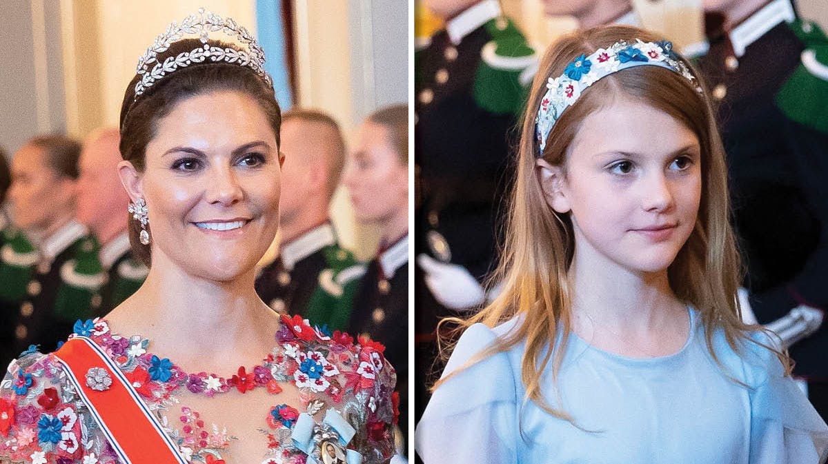 Kronprinsesse Victoria og prinsesse Estelle