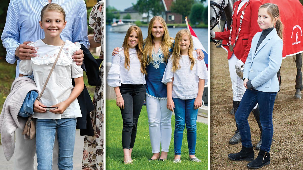 Svenske prinsesse Estelle, de hollandske prinsesser Alexia, Amalia og Ariane samt danske prinsesse Josephine.&nbsp;&nbsp;