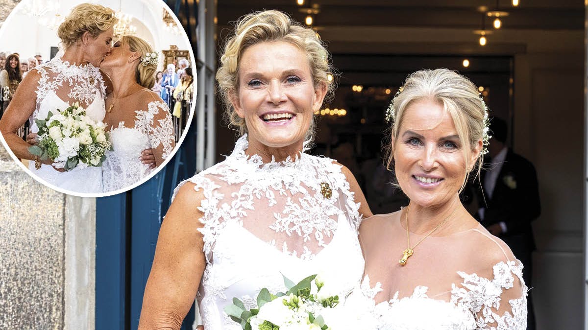 Charlotte Bøving og hustruen Christina.