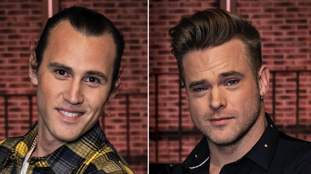 Sonny Fredie-Pedersen og Silas Holst er kaptajner i "Den vildeste danser" på TV 2