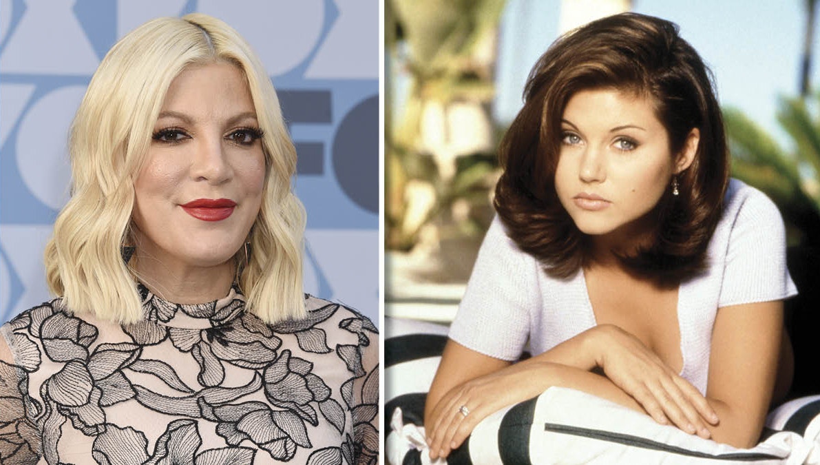 Tori Spelling og Tiffani Amber-Thiessen.